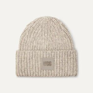 Women's Chunky Rib Beanie Light grey